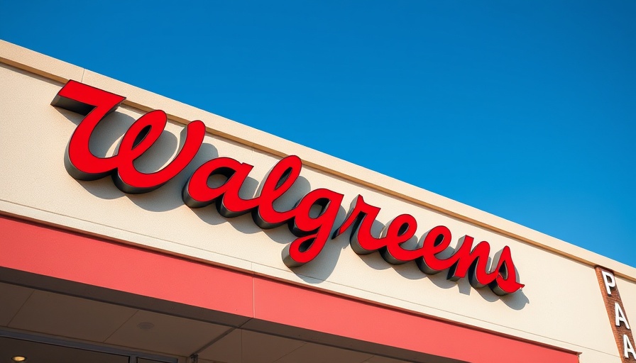 Close-up of Walgreens sign with blue sky background highlighting 'Walgreens Take-Private Deal Impact'.