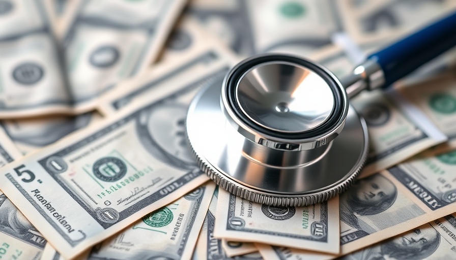 Stethoscope on dollar bills representing digital health funding.
