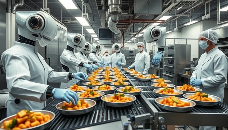Robotic arms plating meals in an automated kitchen, Chef Robotics success story.