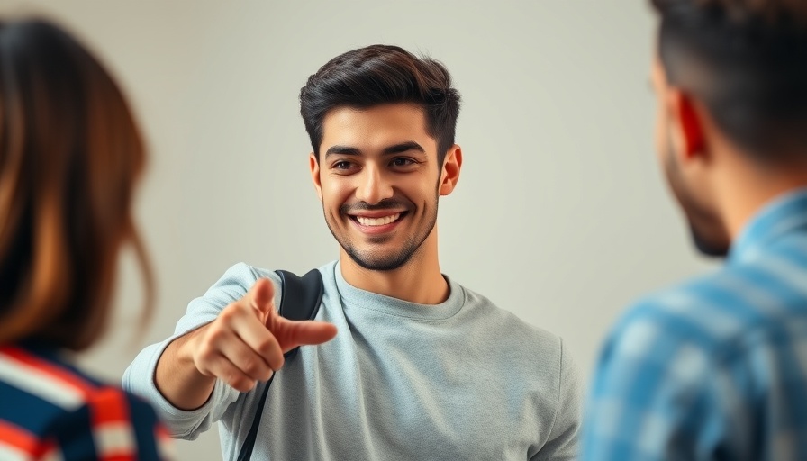 Confident man pointing and smiling, Meta Board Expansion discussion.
