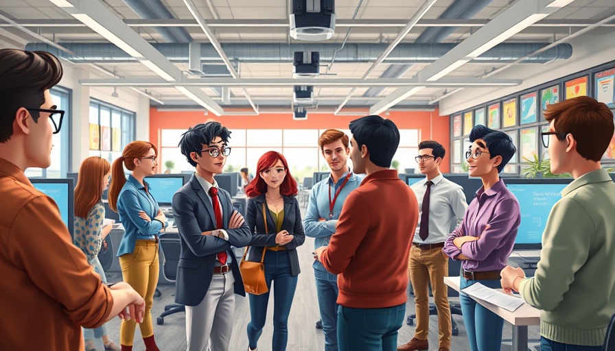 Mythic Quest team in office discussion, colorful office setting.