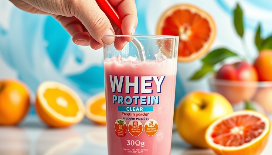 Clear protein powder benefits highlighted with fruit punch drink