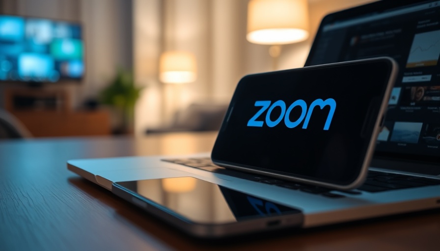 Zoom logo displayed on smartphone and laptop during service outage restoration