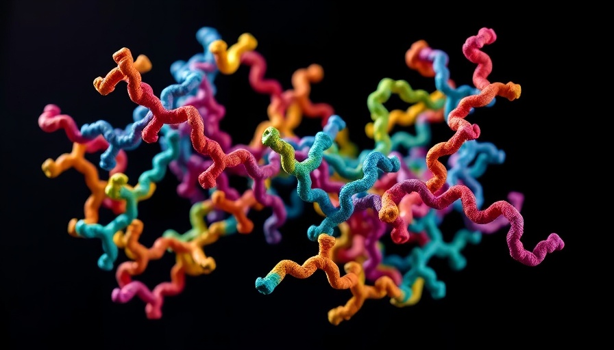 Intricate 3D model of mitochondrial pyruvate carrier in vibrant colors.