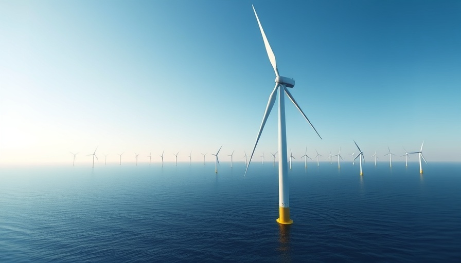 Wind turbines at sea for Empire Wind offshore project halt.