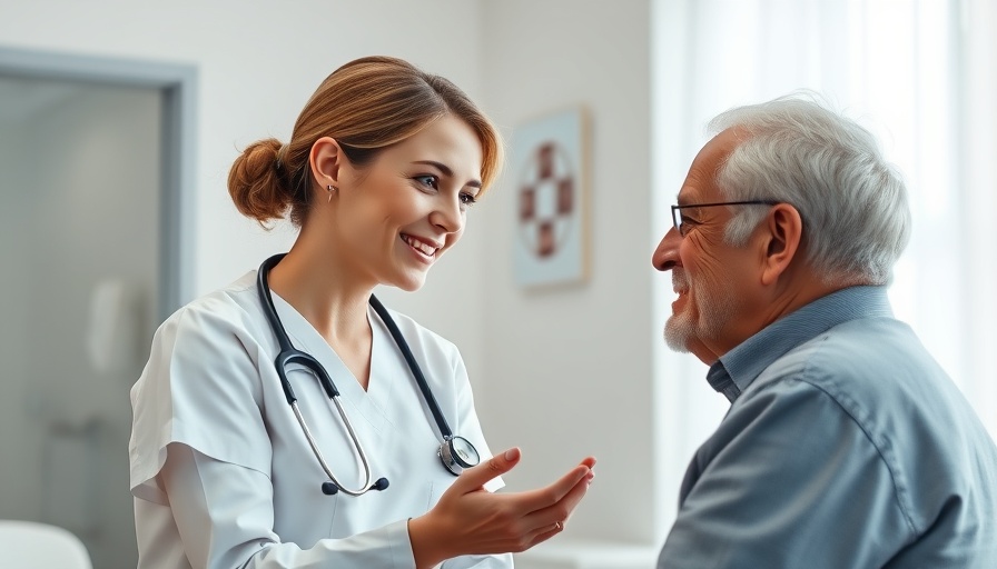 AI in Healthcare: Nurse and patient interaction in clinic.
