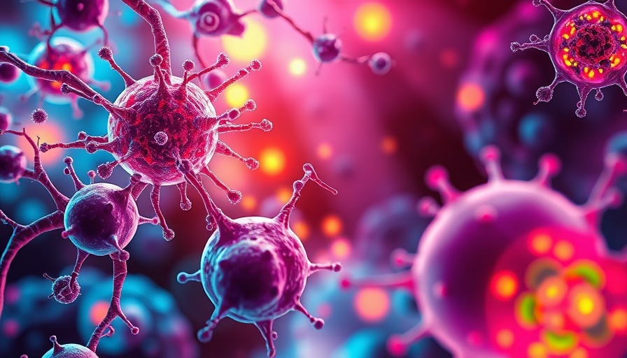 Illustration of cell therapy targeting solid tumors.