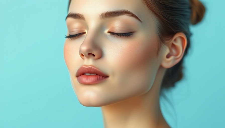 Serene woman practicing habits to slow wrinkle formation.