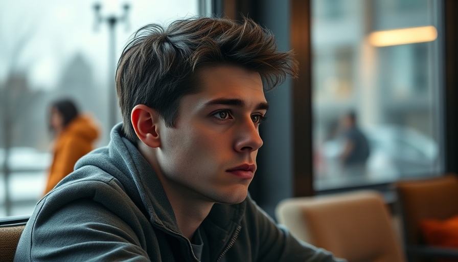 Relationship anxiety signs visualized with a thoughtful young man indoors.