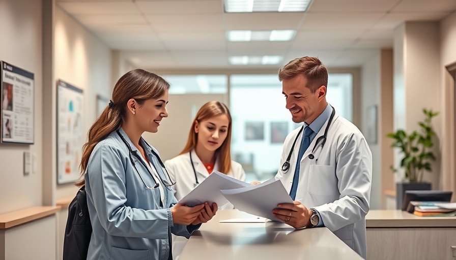 California primary care shortage illustrated by clinic reception desk scene.