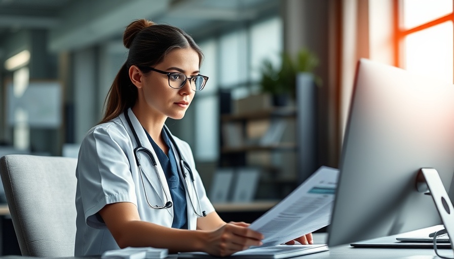 Healthcare professional analyzing rising hospital costs.