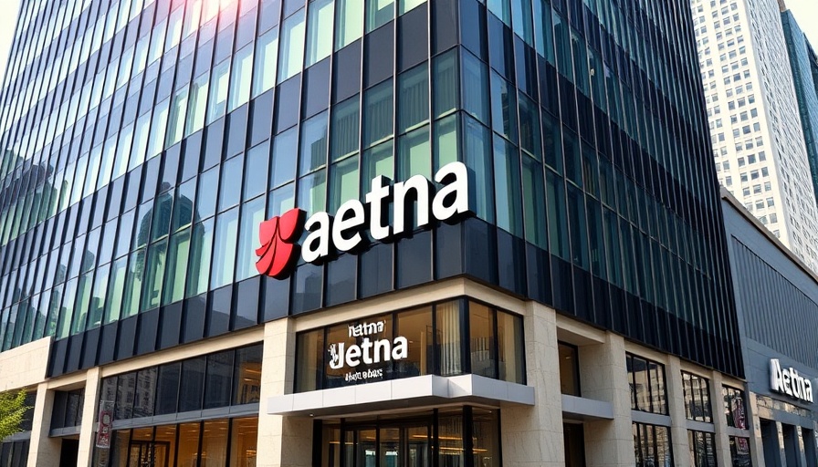 Aetna building exterior under clear blue sky, CVS exits ACA individual exchanges.