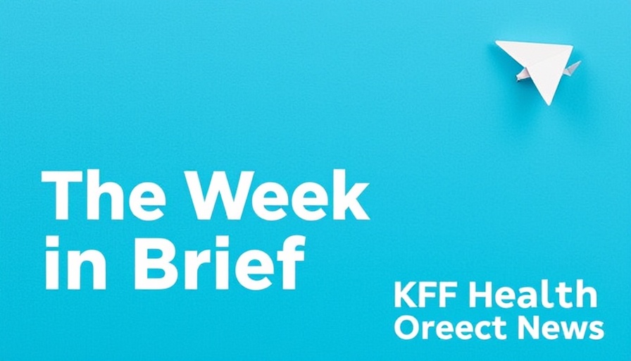Blue graphic with paper airplane and text 'The Week in Brief'.