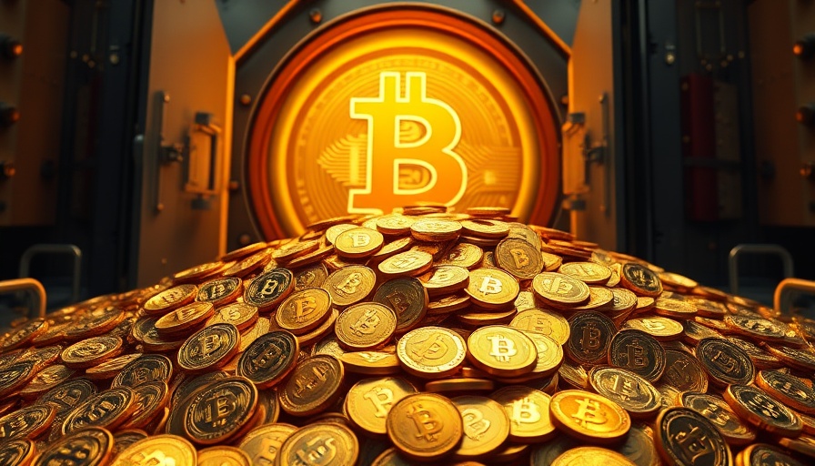 Golden bitcoins spilling from vault, strategies for Bitcoin buying.