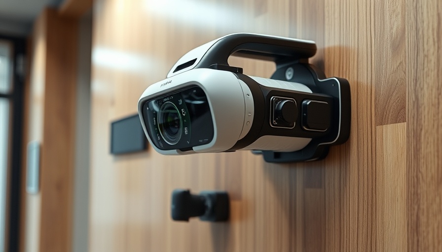 Futuristic eye-scanning technology device in modern display