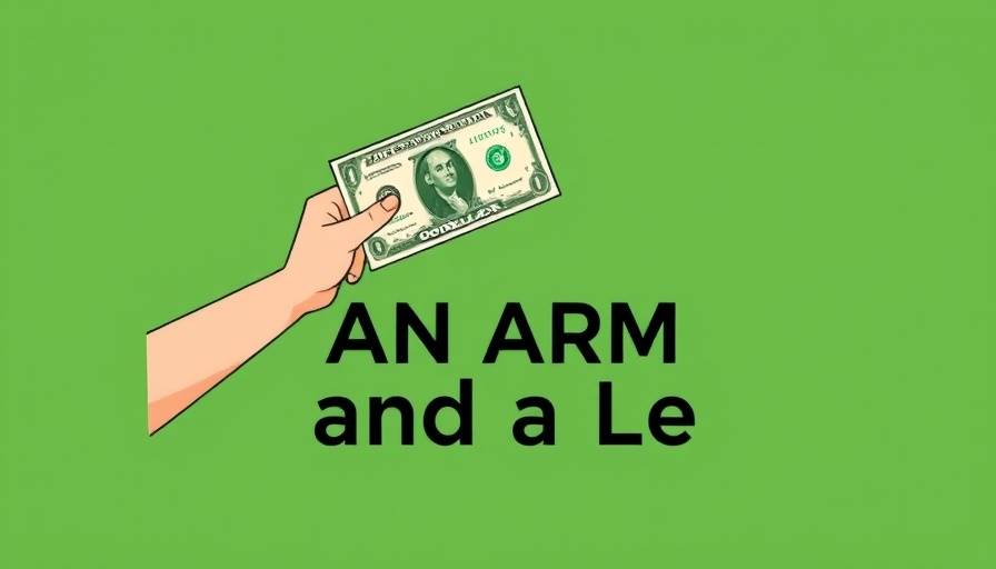 Humorous illustration with phrase 'An Arm and A Leg' depicting healthcare costs, The Pitt TV show healthcare accuracy.