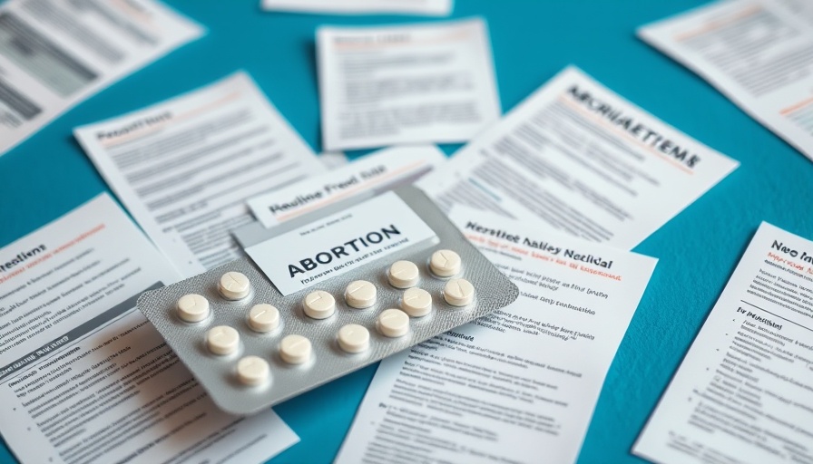 Abortion medication with informational leaflets for mailing abortion pills across state lines.