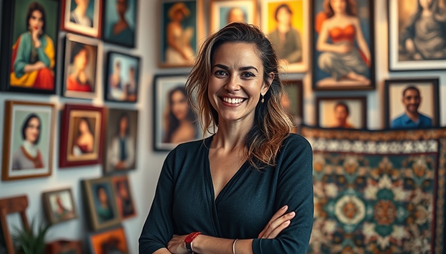 Confident woman in a colorful art-filled room illustrating California Medi-Cal Safety Net.