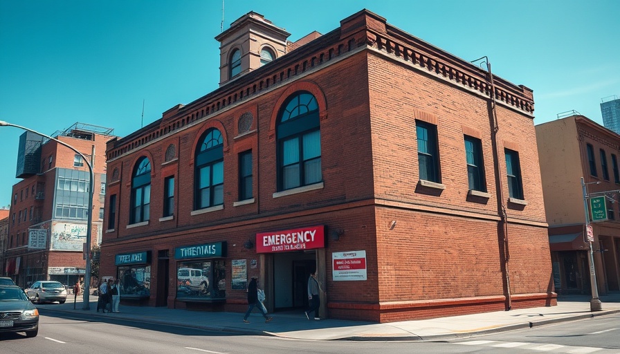 Old hospital building, potential Medicaid cuts impact healthcare providers.