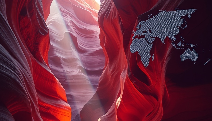 Harmonized global real-world data visualized in a canyon