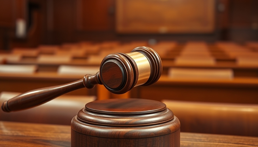Close-up of a gavel in a courtroom, symbolizing mental health parity rollback.