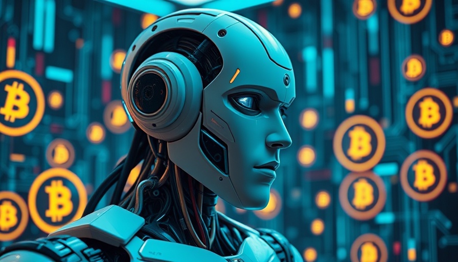 Ruvi AI investment potential with futuristic robotic imagery and cryptocurrency symbols.