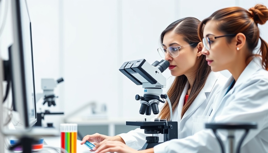 Scientists researching women's health in a lab setting.