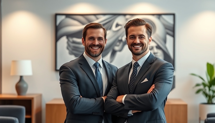 Northwell Health CEO transition in office with two executives smiling.