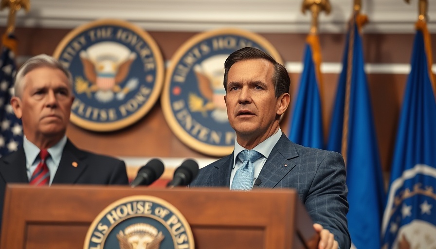 Press conference discussing GOP Medicaid Cuts with three men speaking.
