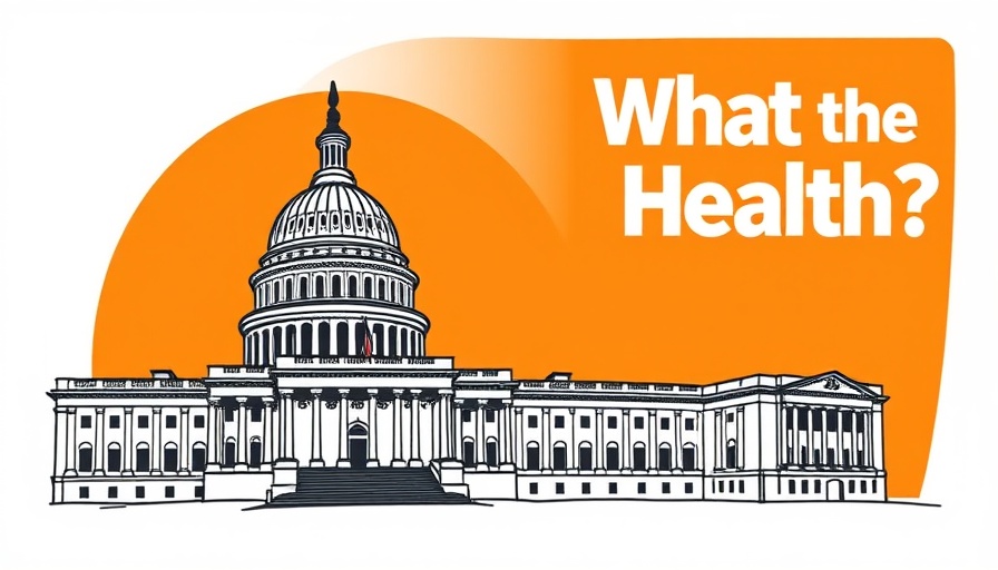 GOP Cuts to Medicaid topic with Capitol sketch in a modern style.