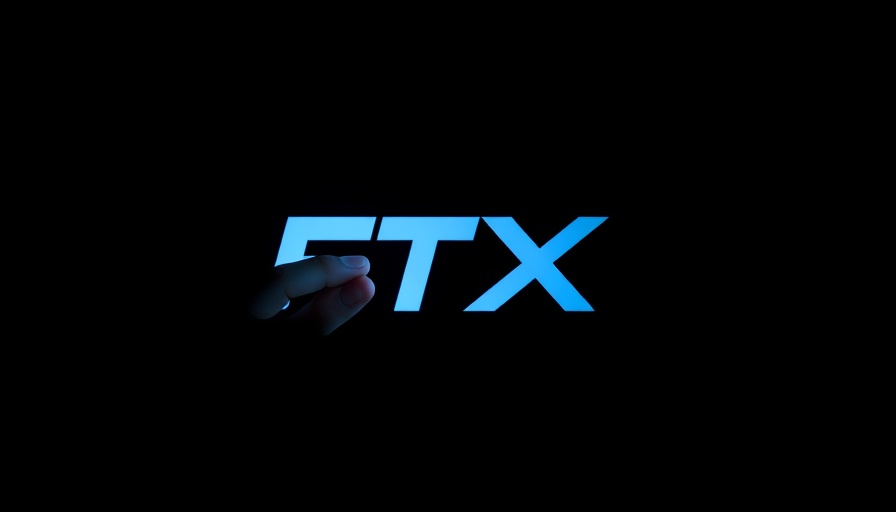 FTX logo with finger touch, symbolizing bankruptcy issues.