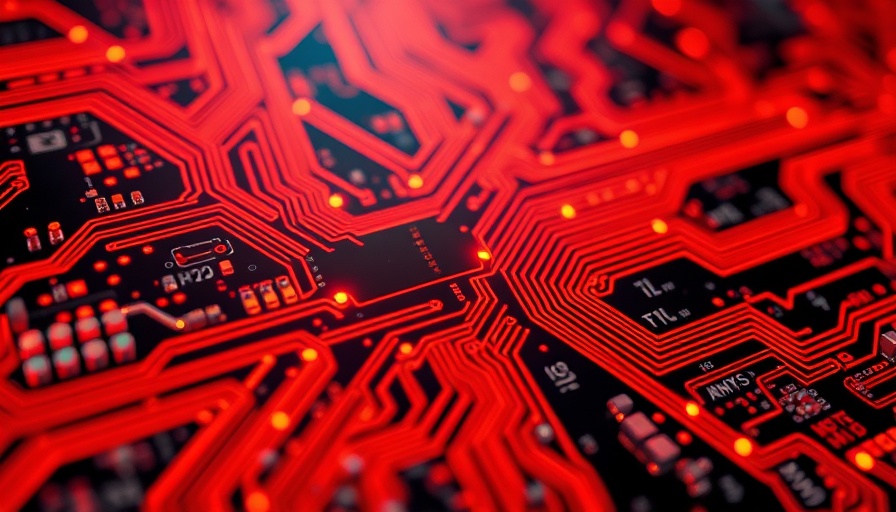 Complex circuit board with energy, illustrating Chip Security Act.