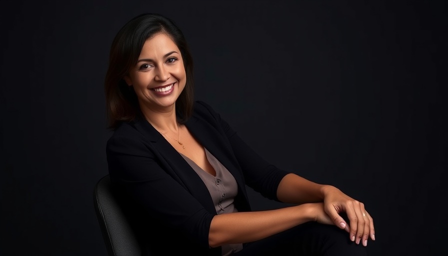 Confident woman seated, symbolizing network marketing unity.