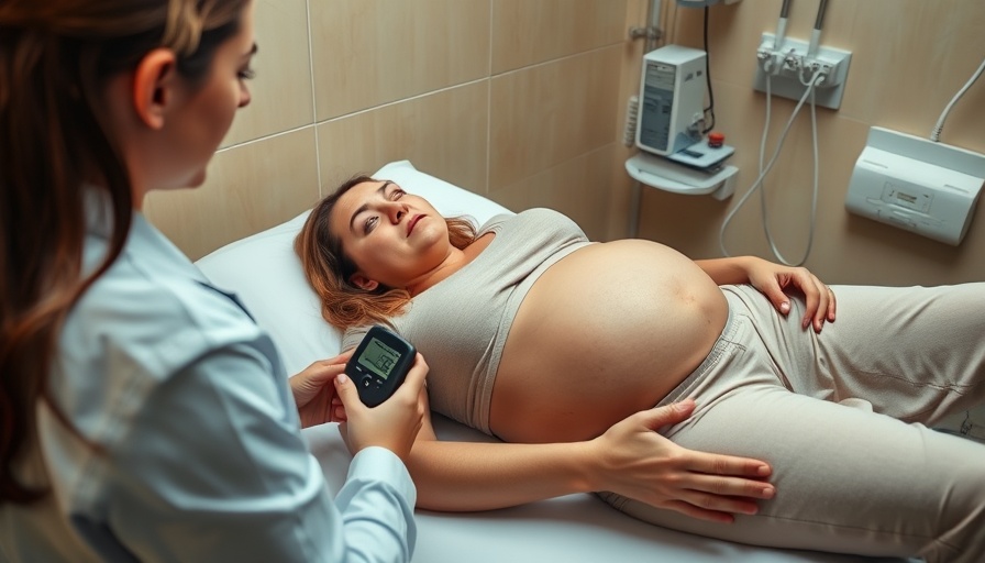 Pregnant woman receiving check-up in rural clinic highlighting Rural Maternity Care Crisis.