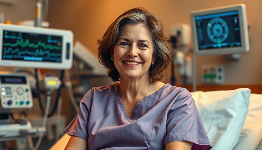 Confident woman in hospital setting, linked with GLP-1 Medications for Obesity.