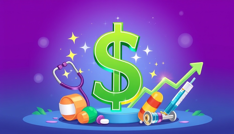 Illustration of financial recovery in healthcare with dollar sign.