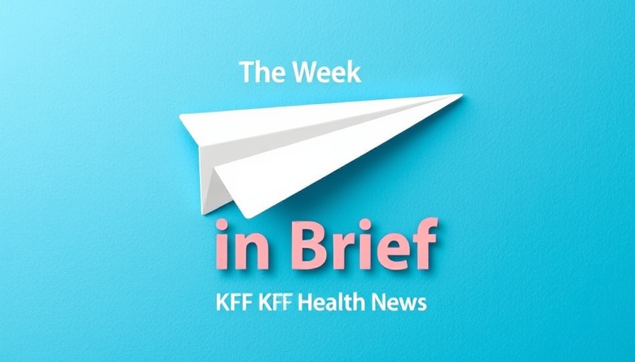 Illustration of a paper airplane with 'The Week in Brief' text on blue.