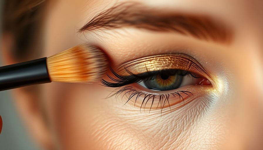 Close-up makeup application demonstrating how to apply eyeshadow like a pro.