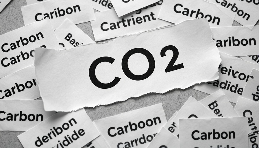Climate change narrative CO2 resource illustration with CO2 text.