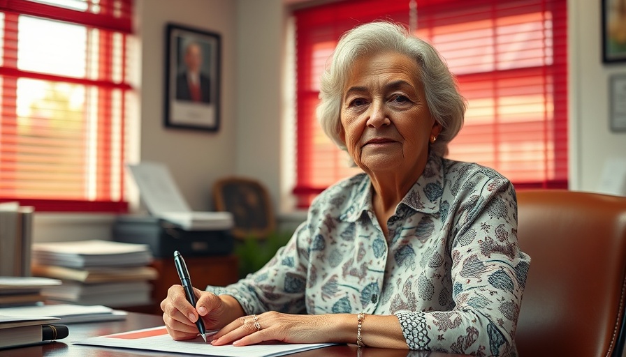 Elderly woman discussing Medicaid Arizona cuts in office.