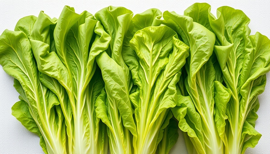 E. Coli Outbreak Food Safety Regulations: Fresh lettuce on white background.