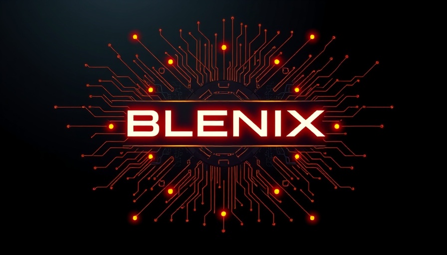 BLX Token presale futuristic digital logo with circuitry connections.
