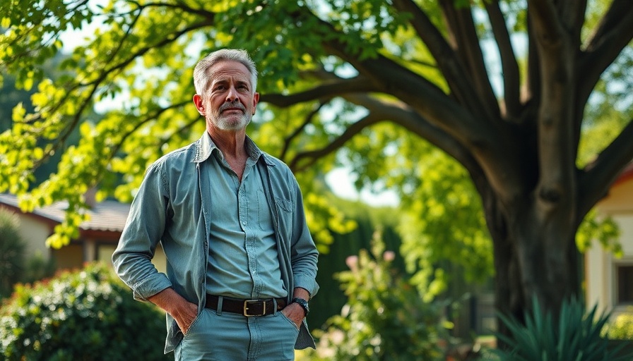 Middle-aged man outdoors posing thoughtfully, related to Medicaid emergency coverage issues.