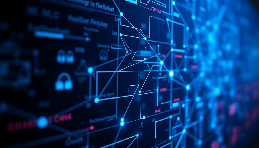 Futuristic interface visualizing smart contract tools.
