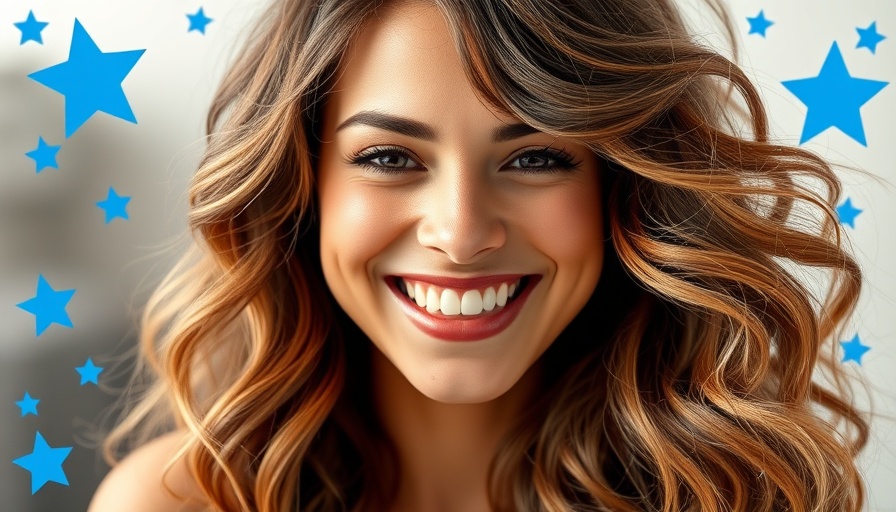 Transparent background eraser online showcasing a smiling woman with stars.