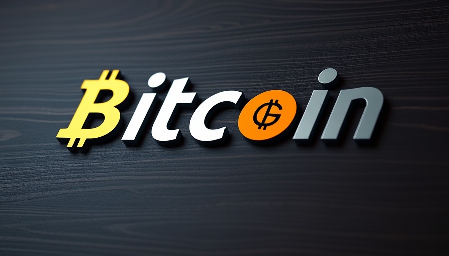 Company logo with Bitcoin theme and orange cryptocurrency accents.