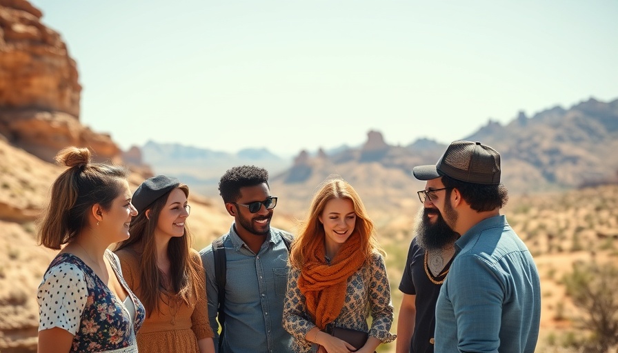 Group discussing Native American health care issues outdoors