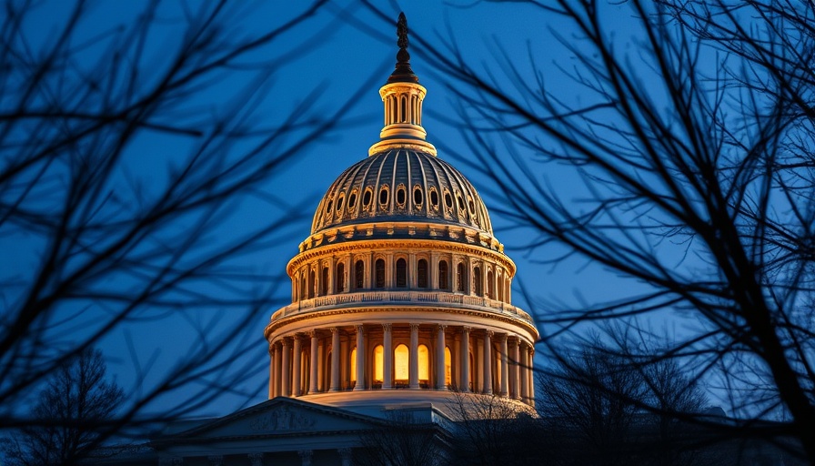 GOP reconciliation bill Medicaid cuts related Capitol dome scene at dusk.