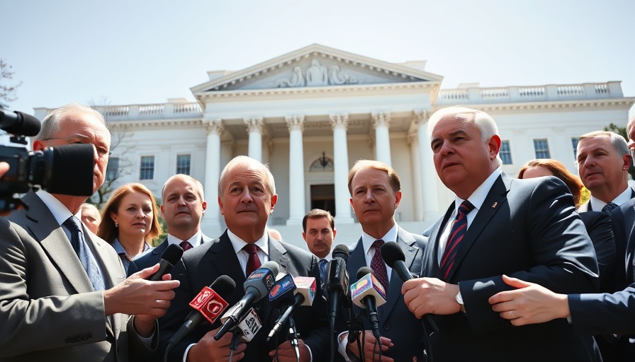 GOP Megabill affects ACA coverage discussion outside government building.