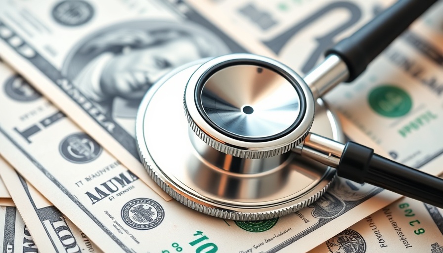 Hospital financial performance 2025 concept with stethoscope and money.